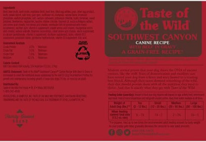 Taste of the Wild Southwest Canyon Wet Food Beef in Gravy 13.2oz Case of 12