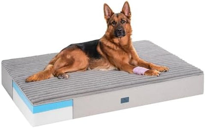 Veehoo Orthopedic Memory Foam Dog Bed for Senior Dogs, 7" Thick XXL Dog Bed