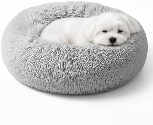 Calming Donut Small Dog Bed for Chihuahua Yorkie Maltese Shih Tzu