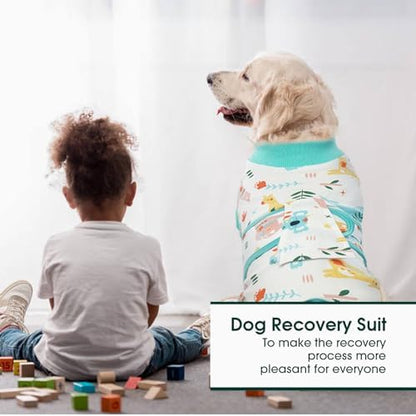 Kuoser Recovery Suit for Dogs Cats, Soft Dog Surgery Suit Female Male Spay