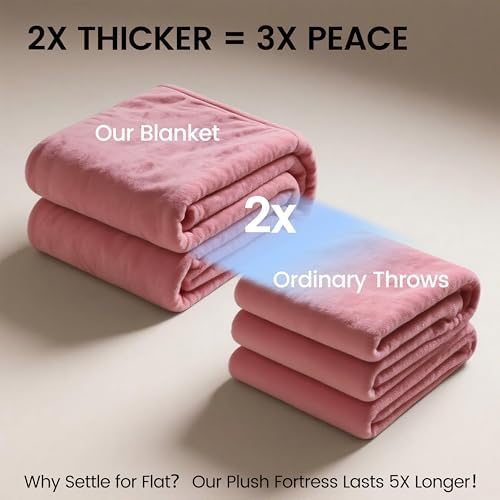 gogobunny Waterproof Blanket for Twin Bed, Warm Sherpa Fleece Throw, 60x80