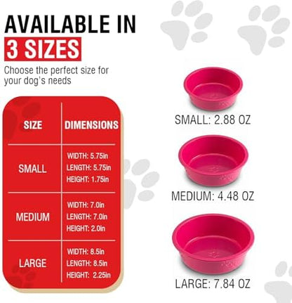 Loving Pets Dolce Luminoso Dog Bowl, Large, Pink