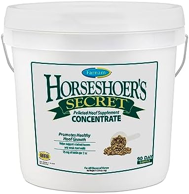 Farnam Horseshoer’s Secret Pelleted Hoof Supplement Concentrate, 11 lb