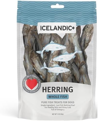 Icelandic+ Whole Fish Herring - 3oz Wild-Caught Air-Dried Dog Treats