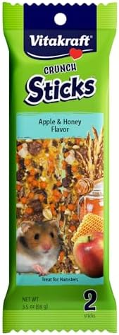 Vitakraft Crunch Sticks Hamster Treat Apple & Honey Flavor - 2 Sticks