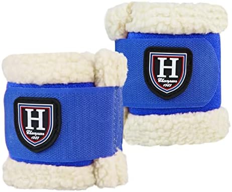 Harrison Howard Essential Premium Horse Pastern Wraps with Berber Fleece Lining, Sold in Pairs