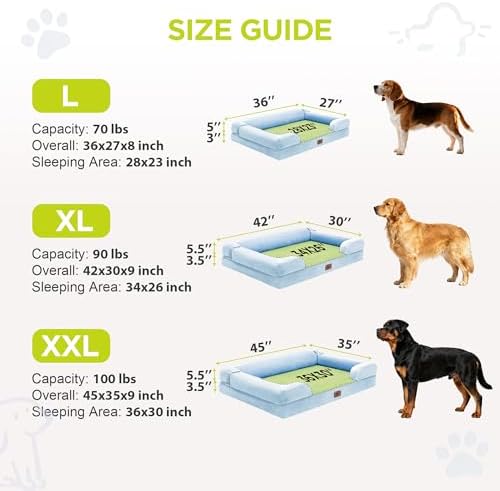 Waterproof Orthopedic Dog Bed for Extra Large Sized Dogs
