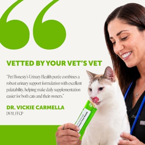 Pet Honesty Vet Recommended Cat Urinary Supplement Lickable Puree, 20 Ct