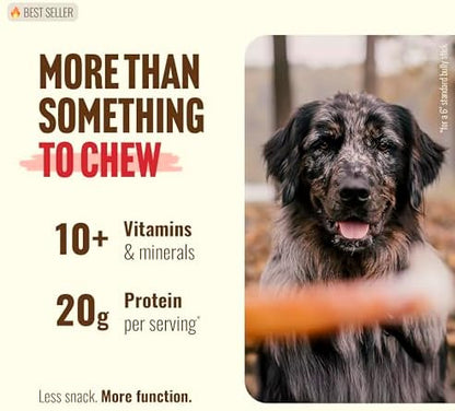 Natural Farm Odor-Free Thick Bully Sticks (6”, 5-Pack) All-Natural Long-Lasting Dog Chews, 100% Beef Pizzle, Grass-Fed, Grain-Free, Protein for Muscle Development & Energy, Perfect for Medium Chewers