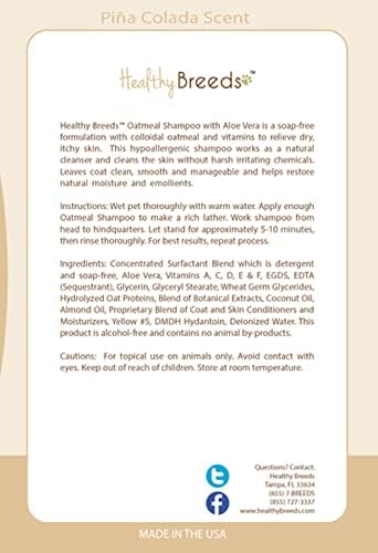 Healthy Breeds Maltese Oatmeal Shampoo with Aloe 16 oz (Pack of 2)