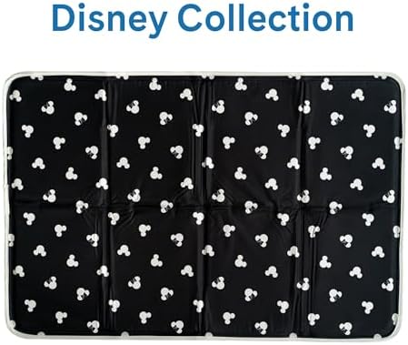 The Green Pet Shop Cool Pet Pad - Extra Small, Disney’s Mickey & Minnie Mouse - Self-Cooling, Pressure Activated Mat for Dogs & Cats from 0-8 lbs - Non-Toxic Gel, No Water Needed