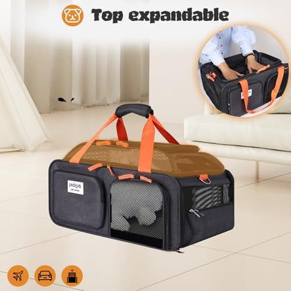 pidipiti 18.5x13x9 top Expandable pet Carrier, for Southwest Airlines