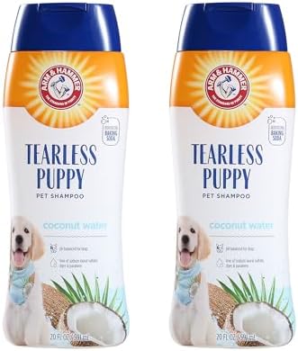 Arm & Hammer Tearless Puppy Shampoo, Coconut Water Scent, 20 Fl Oz, 2-Pack