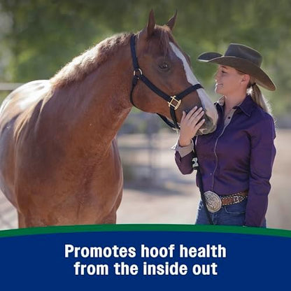 Farnam Horseshoer's Secret Pelleted Hoof & Biotin Supplements, Nutrient-Rich Formula with Amino & Fatty Acids, Omega-3 Minerals, Promotes Hoof Growth & Supports Cracked Hooves, 38 lb, 100-Day Supply