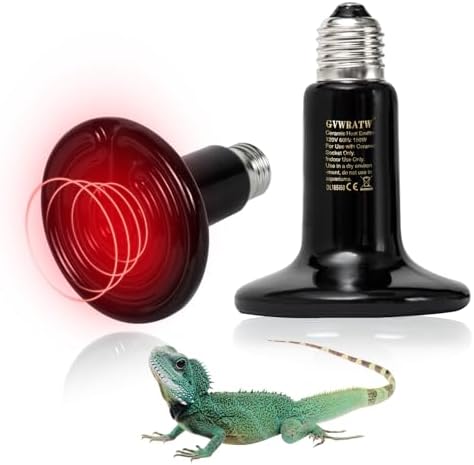 2-Pack Non-Light Ceramic Heat Emitter Bulb for Reptiles 0.28 inch(85mm) – Durable Heat Lamp for Terrariums, Ideal for Lizards, Snakes, Birds & Small Pets(150 Watts)