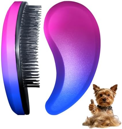 Small Dog Brush, Skin-friendly Soft Bristles (Gradient Color)