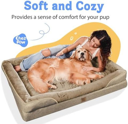 Chez Paw Orthopedic Washable XXL Dog Bed for Extra Large Dogs