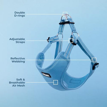 Voyager Step-in Flex Adjustable Dog Harness - Baby Blue, Medium