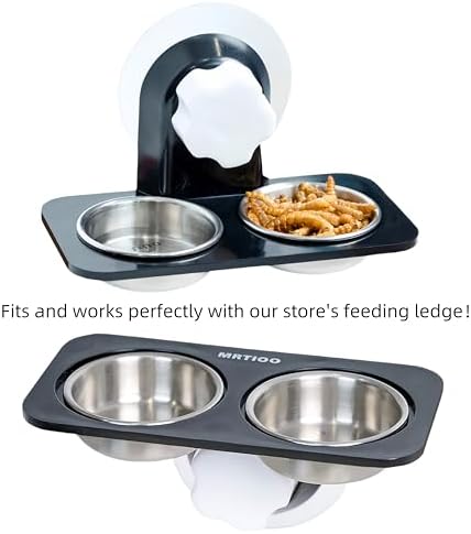Gecko Food Water Feeding Cups,Stainless Steel 304 Metal,10 pcs,0.5oz