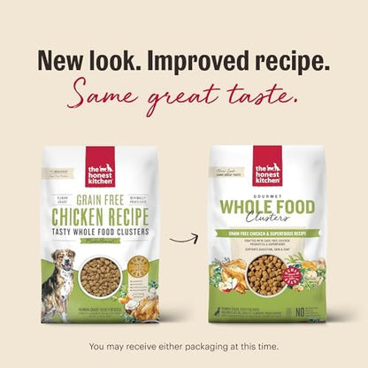 The Honest Kitchen Whole Food Clusters Grain Free Chicken Dry Dog Food, 10 Lb Bag