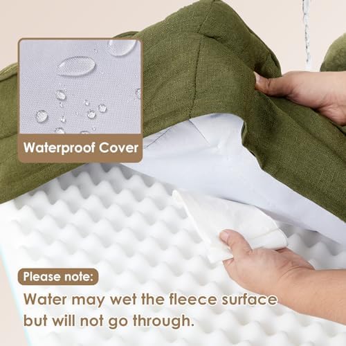 EHEYCIGA Orthopedic Dog Beds Large Sized Dog, Waterproof Washable Pet Bed