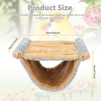 BWOGUE Bird Nest Bed Hanging Hammock, Parakeet Bed for Cage, Cockatiel Bed