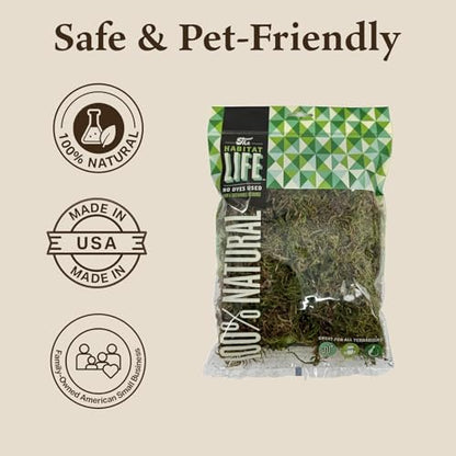 Deco Moss for Terrarium Habitats, Small 1-Pack