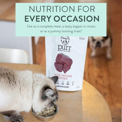 The New Zealand Natural Pet Food Co. Purr Wild Venison Freeze Dried Recipe