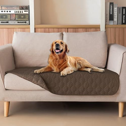 gogobunny Waterproof Loveseat Cover, Reversible Dog Cat Blanket for Couch