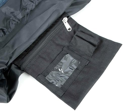Jeffers Poplar Head Grooming Bag – Horse Grooming Organizer Tote with Pockets for Brushes, Tools, Clippers, Shampoo, Detangler – Stable Barn Kit Carrier for Horses, Pets, Livestock, Blue Jean Baby