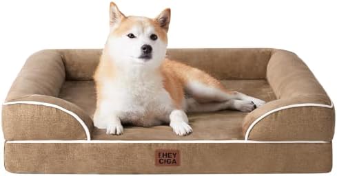 EHEYCIGA Orthopedic Dog Beds Large Sized Dog, Waterproof Washable Pet Bed