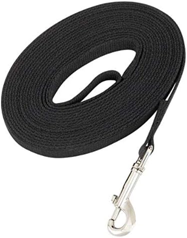 Guardian Gear Cotton Web Dog Training Lead 50'x5/8", Black
