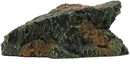 JIHAQUA Reptile Rock Hide Cave Aquarium Habitat Decor Tortoise Hideout
