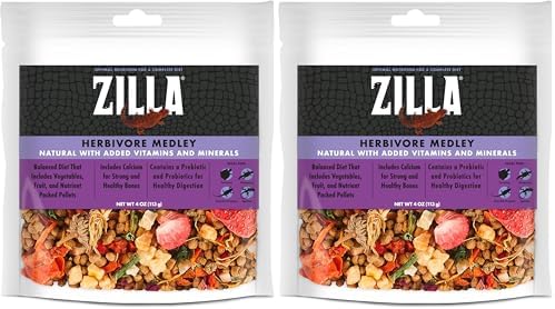 Zilla Pet Reptile Herbivore Food Medley Diet, 4 oz (Pack of 2)