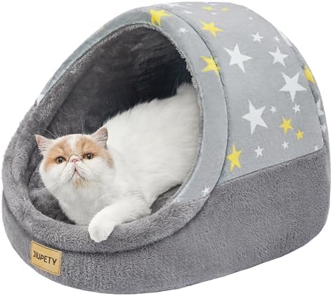 Cute Cat Beds for Indoor Cats, Cat Cave Bed for Kittens, Large Cat Cave