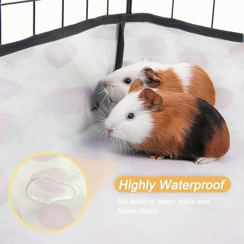 Guinea Pig Cage Liner，Washable Waterproof Oxford Cloth Cage Liners for Small Animals,Hamster Chinchilla Hedgehog Rabbit and Other Small Animals Not Include Cage(12x36 inches)