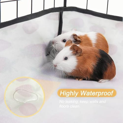 Guinea Pig Cage Liner，Washable Waterproof Oxford Cloth Cage Liners for Small Animals,Hamster Chinchilla Hedgehog Rabbit and Other Small Animals Not Include Cage(36x48 inches)