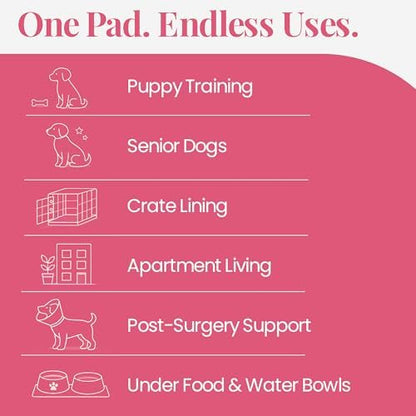 Pupiboo Disposable Dog and Cat Training Pads (100 Count) – 23x23 in Highly Absorbent Pee Pads, Leak Proof Backing, Pheromonal Attractant for Housebreaking and Indoor Potty Training