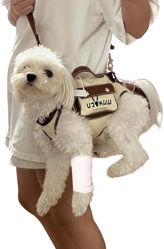 Wakytu Dog Lift Harness Dog Carrier Sling for Small Dogs & Cats,M
