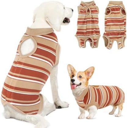 Lukovee Recovery Suit for Dogs, Onesie Spay Neuter Surgery Suit Female Male