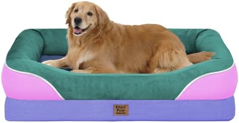 Chez Paw Waterproof Orthopedic XL Dog Bed for Large and Extra Large Dogs
