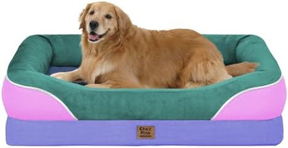 Chez Paw Waterproof Orthopedic XL Dog Bed for Large and Extra Large Dogs