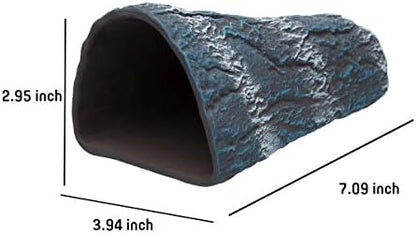 Plecoceramics Pleco Cave Cone Breeding Ceramic Decorations Fish Tank Aquarium (Blue)