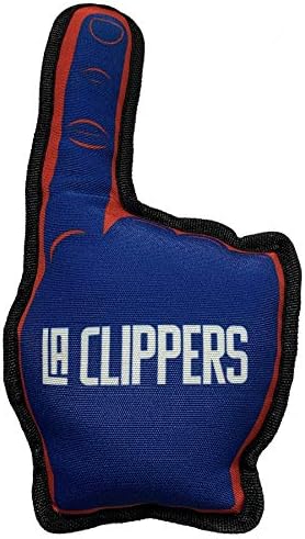 Pets First NBA #1 Fan Toy. Best Sports Dog Toy with Double Stitched Trim and Tough Nylon Material Filled with Chewable Polyfil and Inner Squeaker