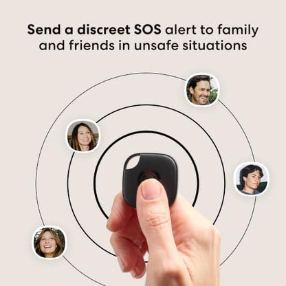 Life360 Tile - Bluetooth Tracker, Keys Finder and Item Locator for Keys, Bags and More. Phone Finder. Both iOS and Android Compatible. 4-Pack (Black)