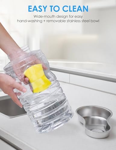 Heouvo 2.1 Gallon Automatic Dog Water Dispenser (8L-Black)