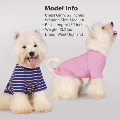 KYEESE 3Pack Dog Sweater with Sleeves Fleece Shirt for Small Dogs