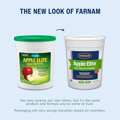 Farnam Apple Elite Horse Electrolytes Powder Supplement, 40 Day Supply