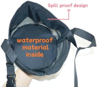 Horse Feed Bag for Grain, Small, Heavy Duty Durable Mesh Horse Feeder with Adjustable Strap, Comfortable Neck, Reinforced Waterproof Bottom Horse Muzzle Feed Bag