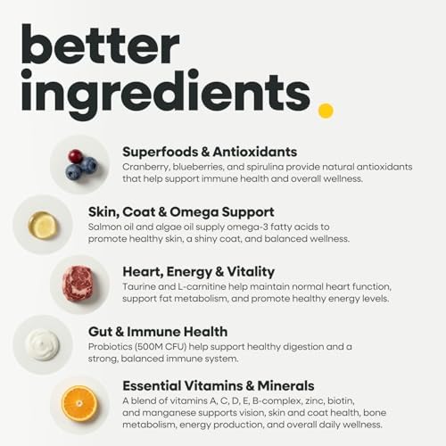 Dog Multivitamin, 24-in-1 Chewable Supplement, Probiotics, 120ct